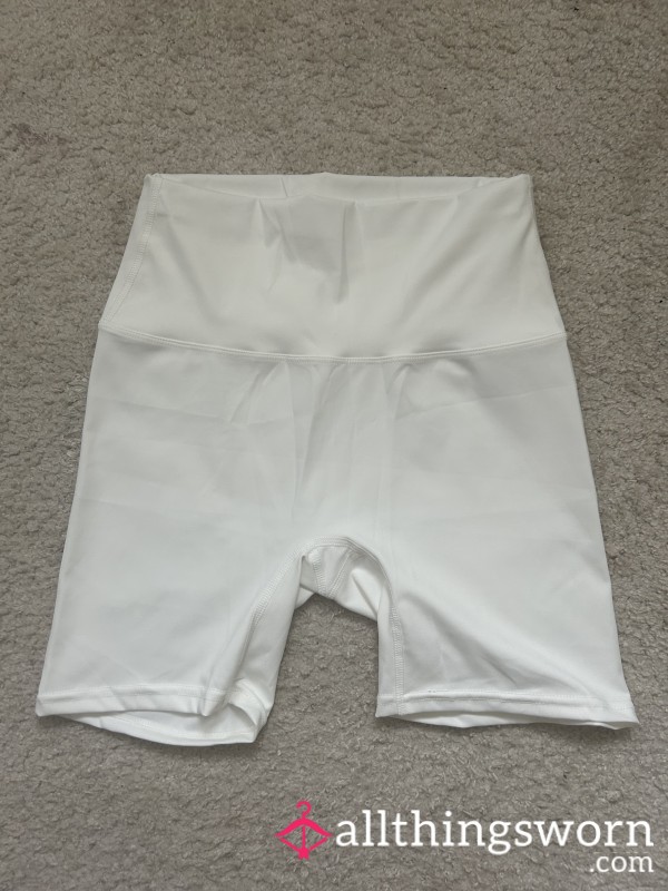 White Gym Shorts