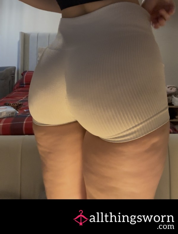 White Gym Shorts