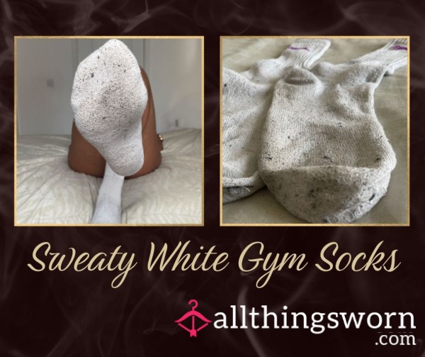 Sweaty White Gym Socks