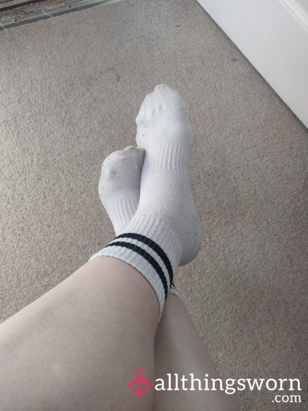 White Gym Sport Socks