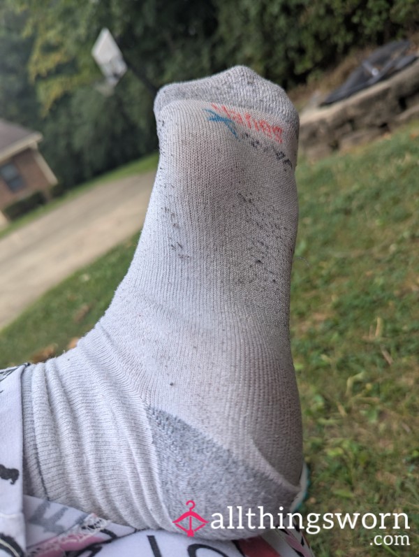 Pre Worn White Hanes Socks S/H Included!