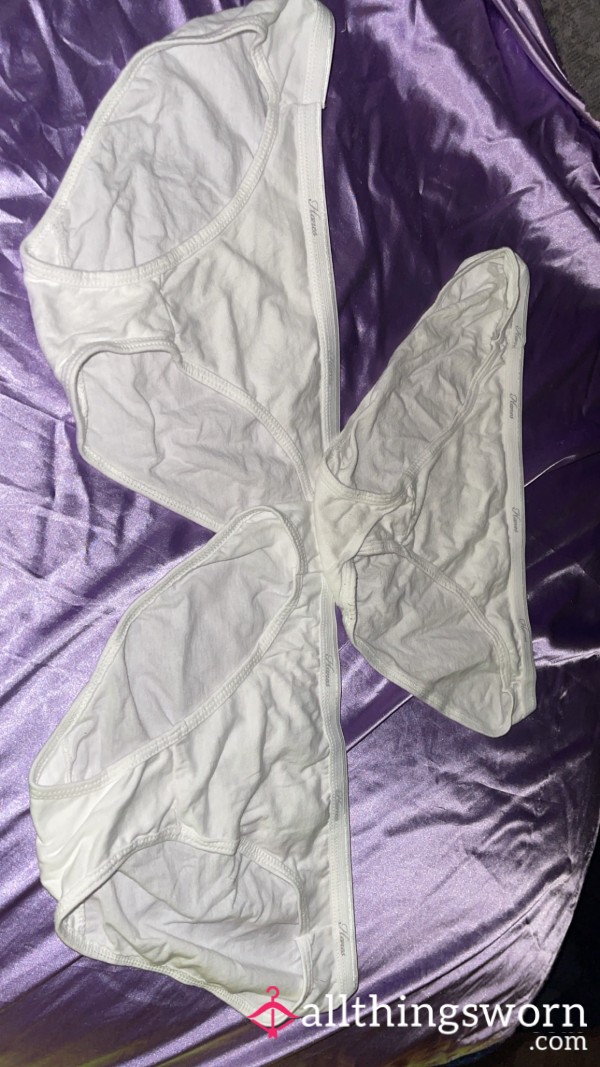 White Hanes Cotton