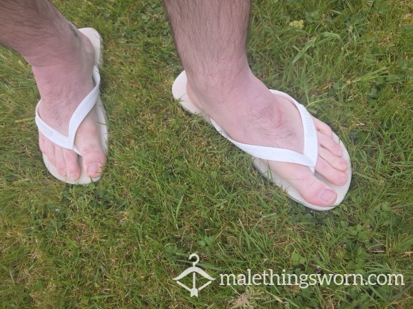 White Havannas Flip Flop Size 8