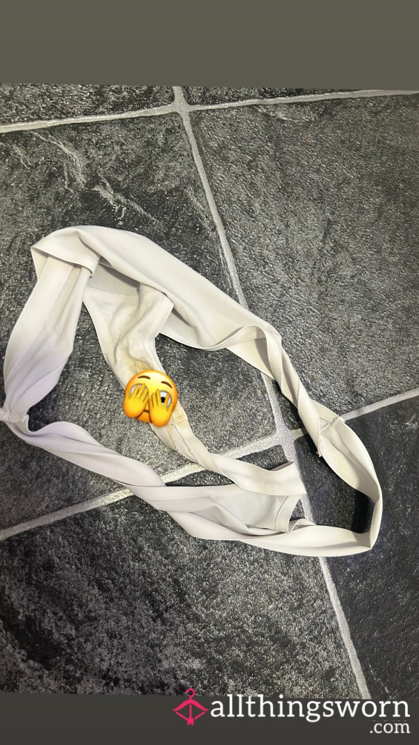 White Heatwave Thong