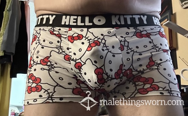 White Hello Kitty Boxer Briefs