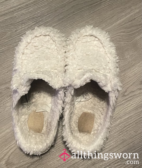 White Hey Dude Slippers