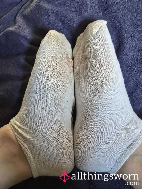 White Holey Socks