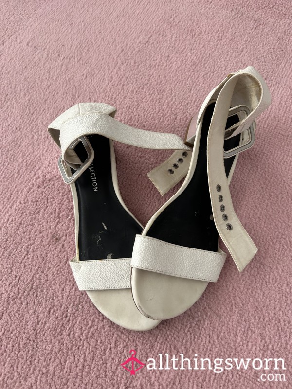 White Holiday Sandals
