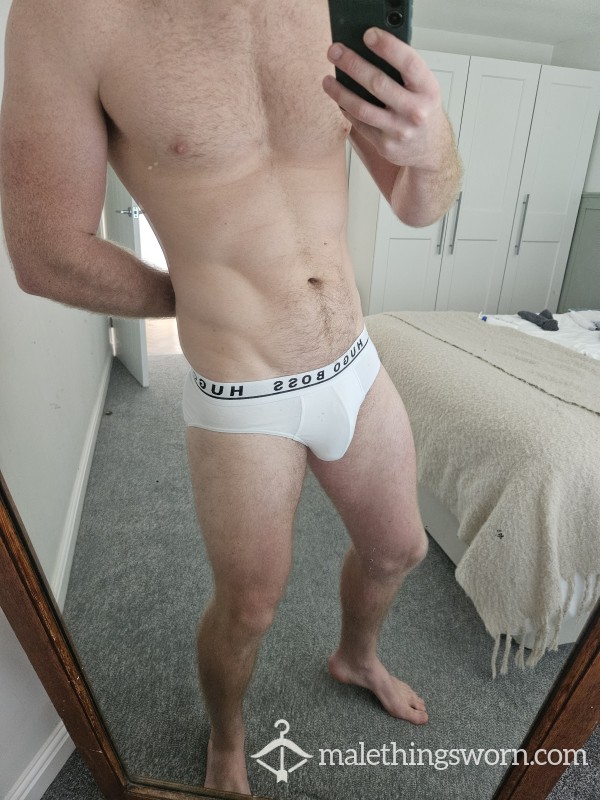 White Hugo Boss Briefs