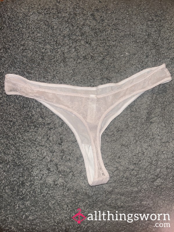 White Innocent Thong