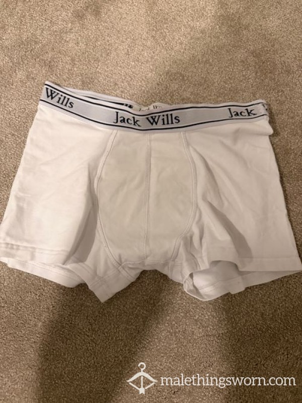 White Jack Wills Boxers - 18yo Teen Lad