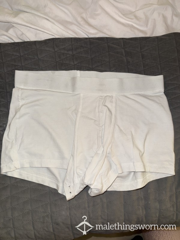 White Jock Briefs Sweaty And Worn