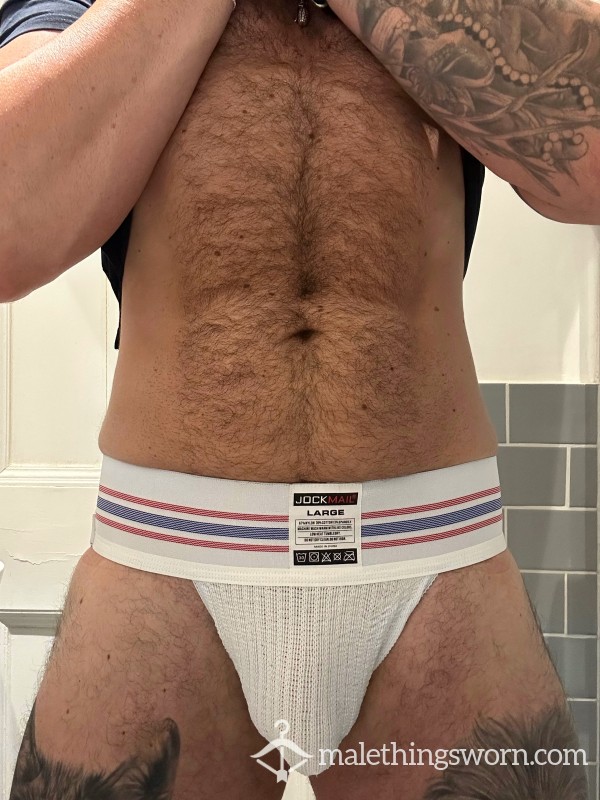 White Jock Strap - Cla**ic