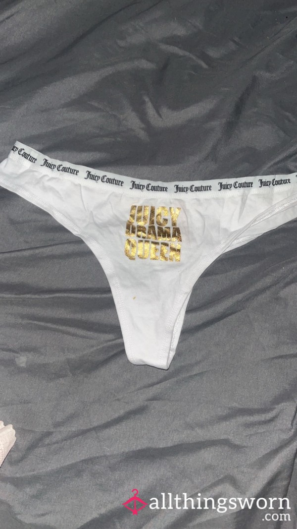 White Juicy Couture Thong
