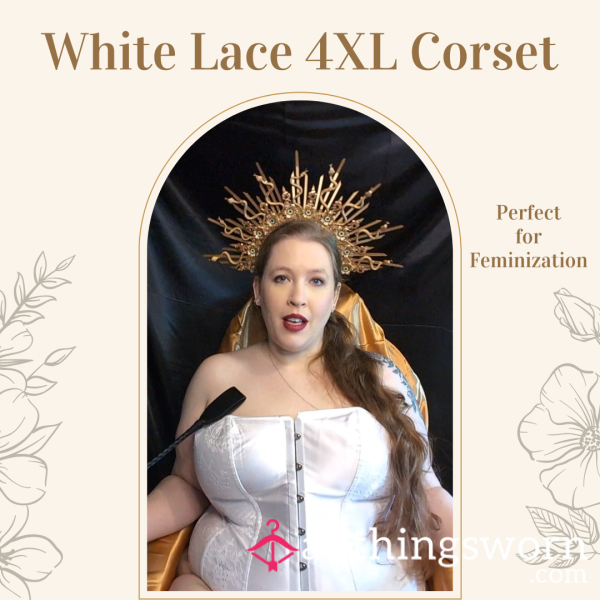 White Lace 4XL Corset