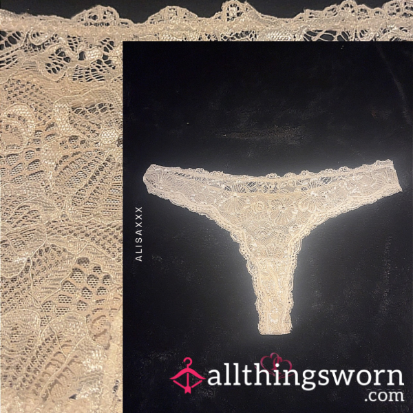 White Lace Beautiful And Cute Panties + 24hr Wear