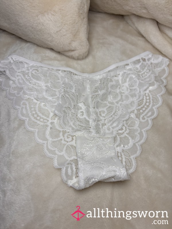 White Lace Bikini Panties