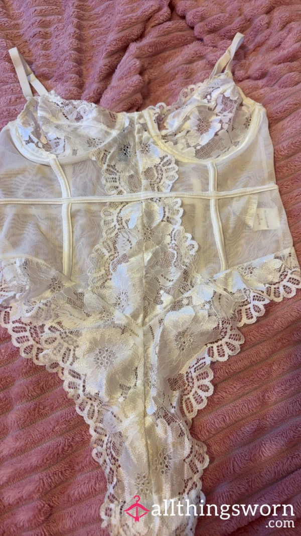 White Lace Bodysuit