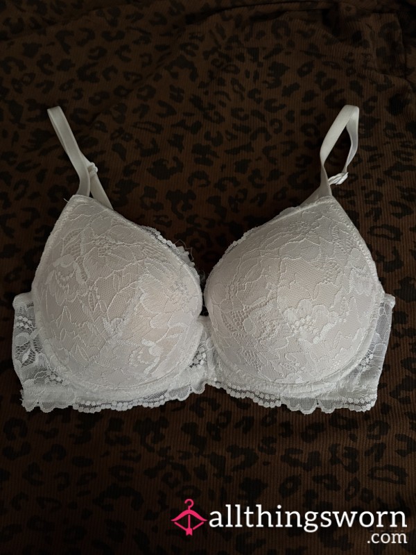 White Lace Bra 36c (80c)