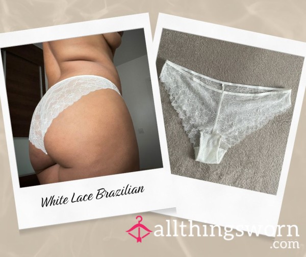 White Lace Brazilian - 24hrs Wear