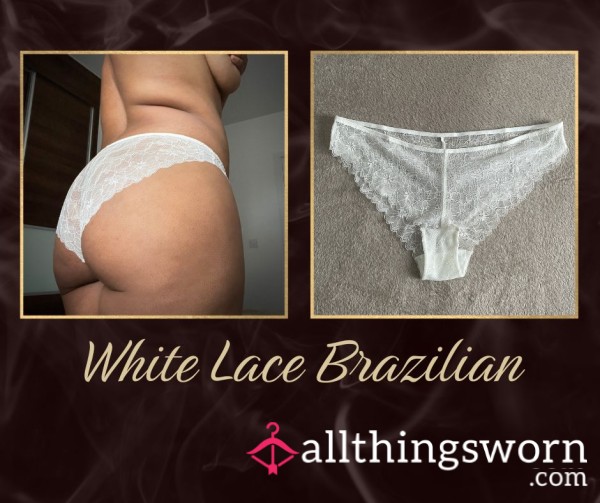 White Lace Brazilian - 24hrs Wear