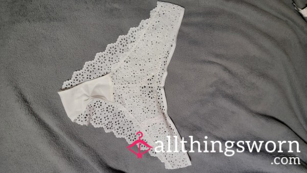 White Lace Cheeky Panties