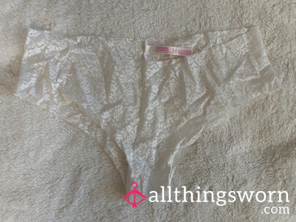 White Lace Cheeky Victoria Secret Panty