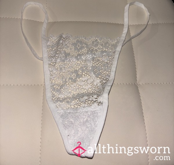 White Lace G-string