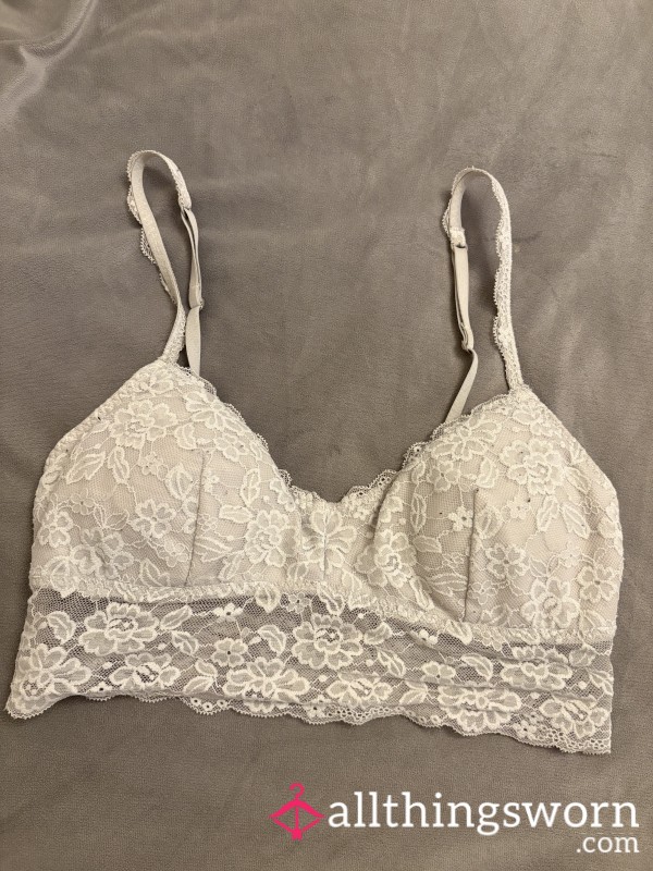 White Lace Padded Bralette