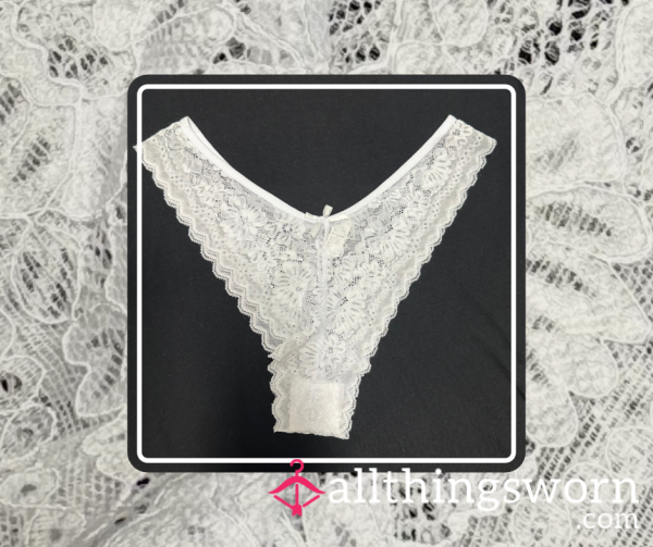 White Heat ⋆ 24 Hour Worn Lace Panties