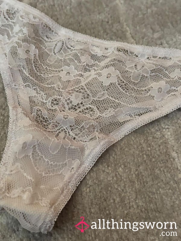 White Lace Panties - Delicate & S**y!