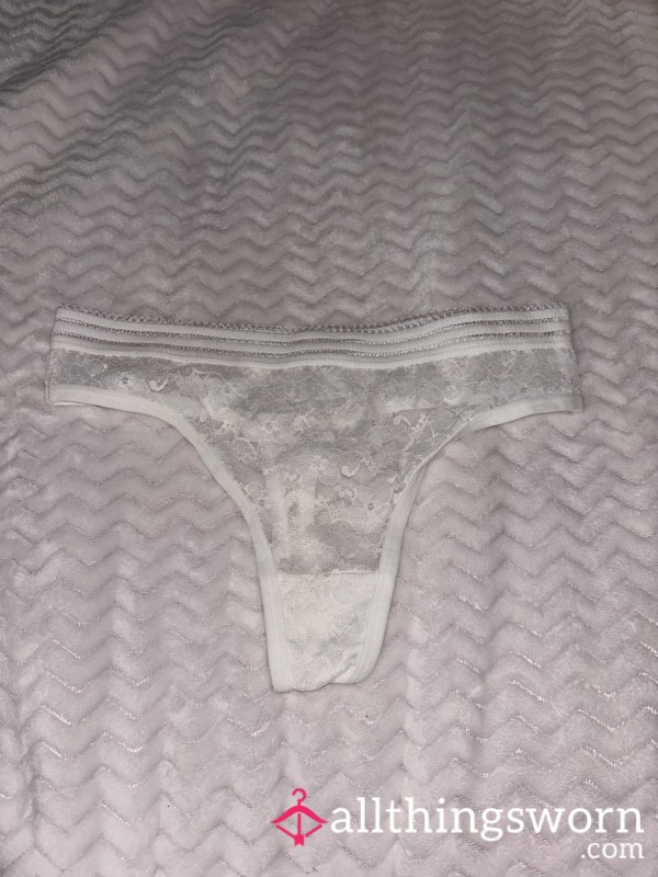 White Lace Flor*l Thong