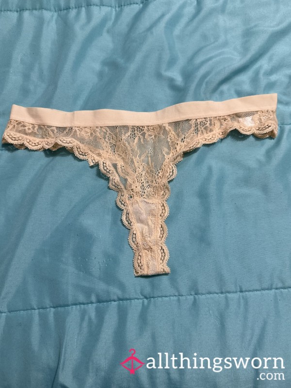 White Lace Thong Wear