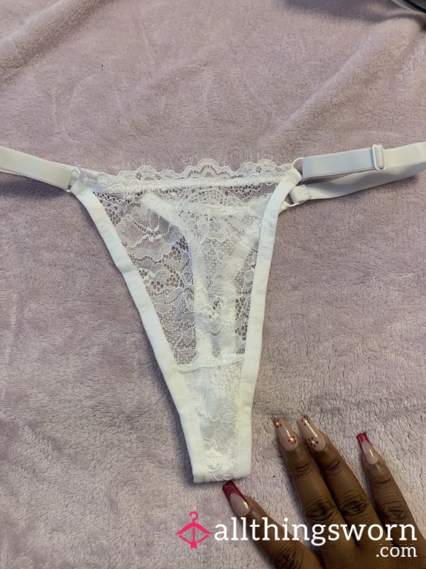 White Lace THONGGGG