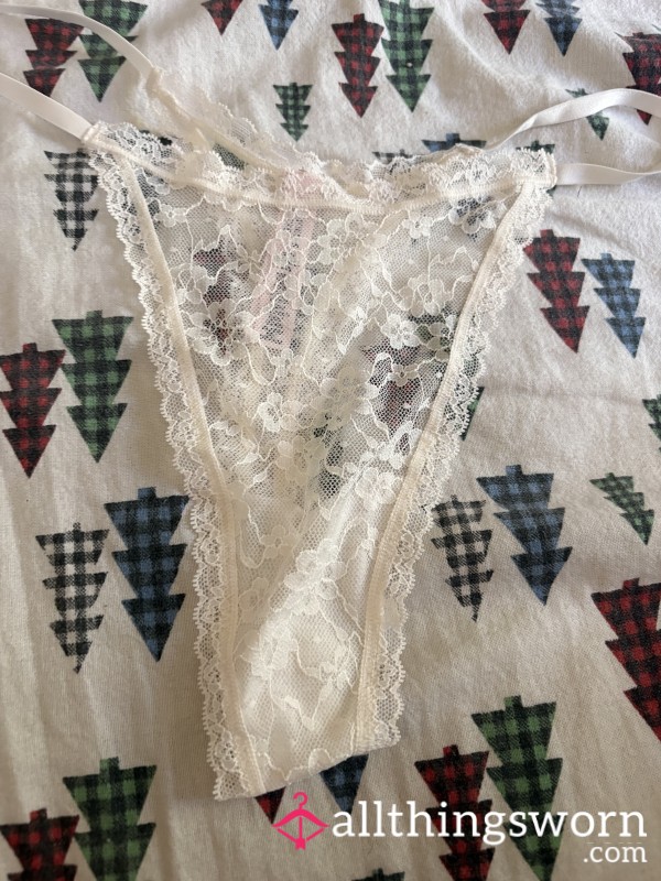 White Lace Victoria’s Secret Thong