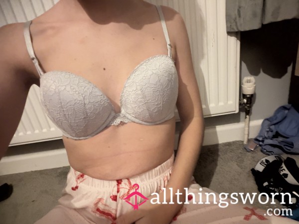 White Laced Bra