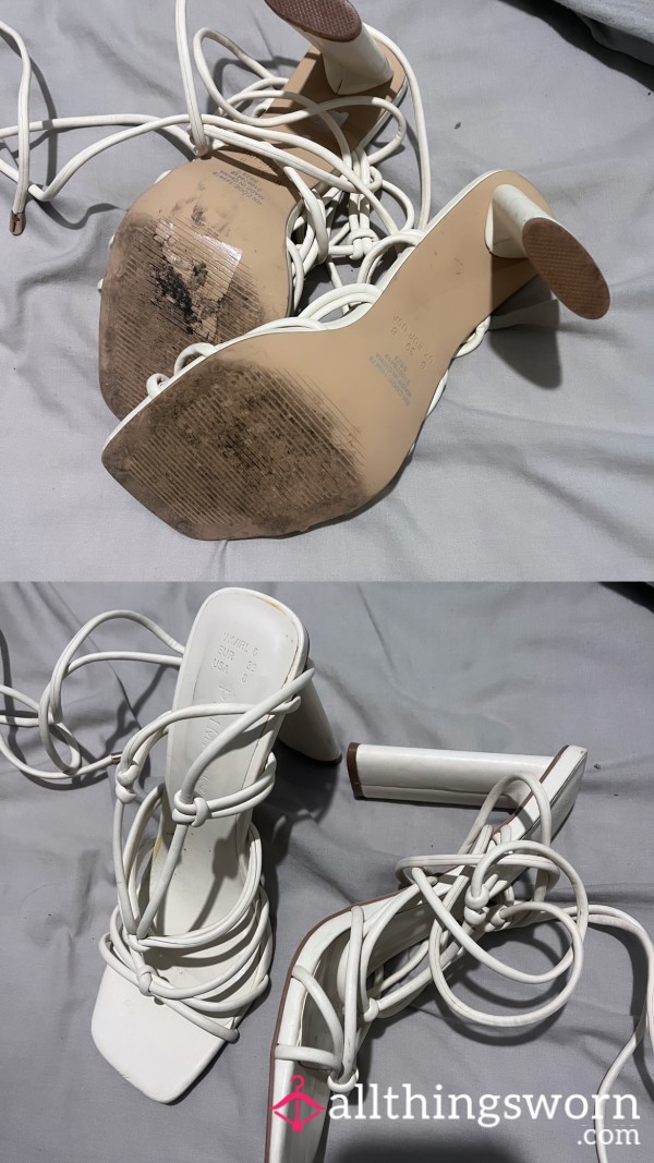 White Laced High Heels🤍