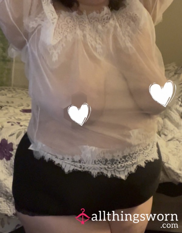 White Lacey Cami Top
