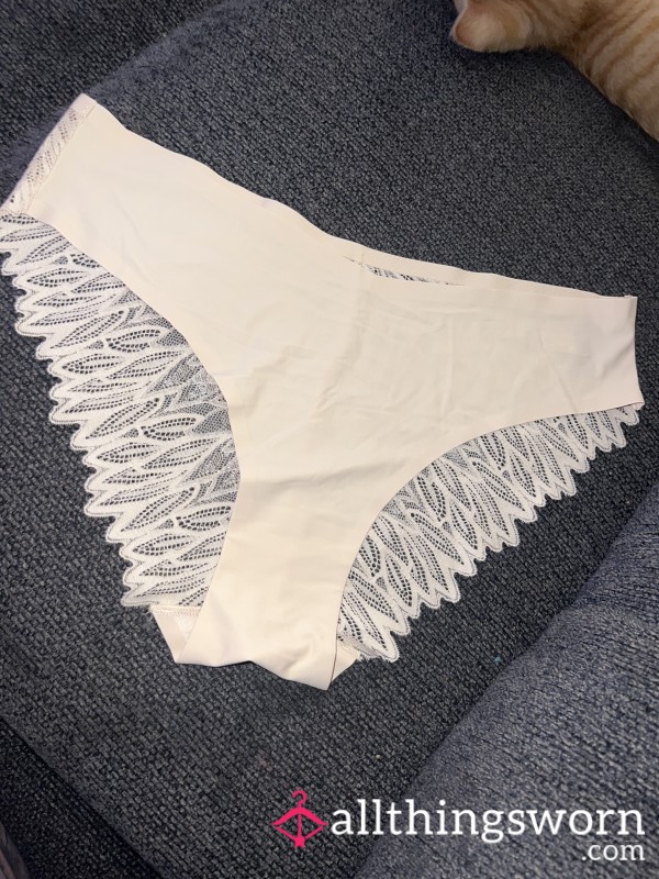 White Lacey Cheeky Panties 🤍