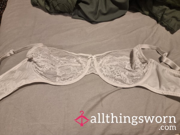 White Lacy Bra