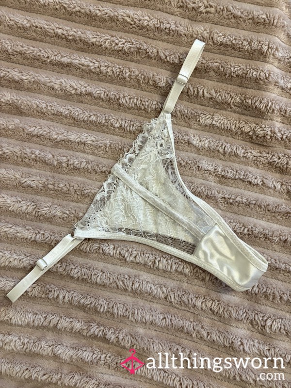 White Lacy Lingerie Panties 🫦