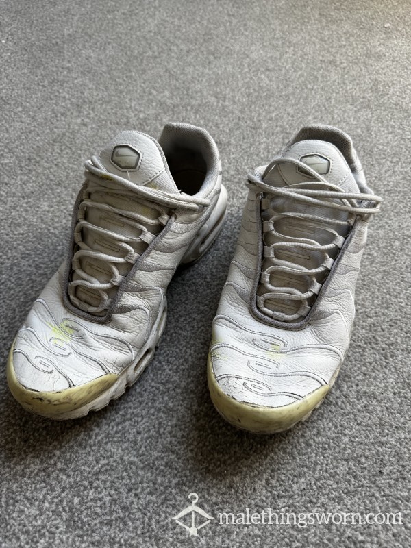 White Leather Nike TNs