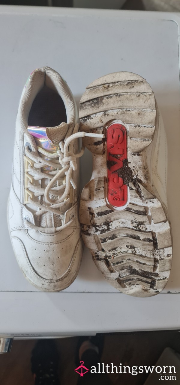White Levi Trainers Very Loved Well Worn For A Busy Mummy ☺️