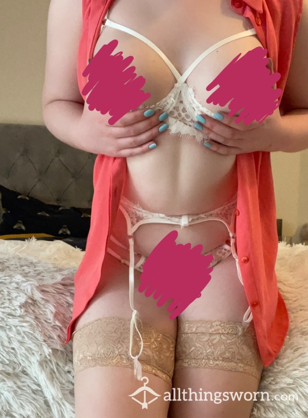 White Lingerie Photo Set