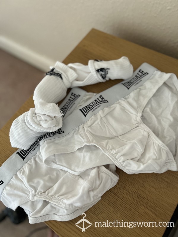 White Lonsdale Briefs