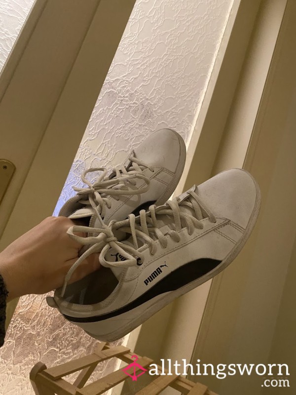 White Low Puma Sneakers