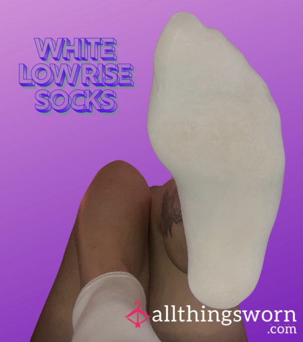 White Low Rise Socks