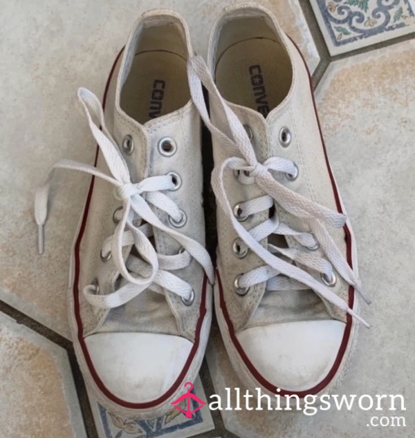 White Low Top Used Smelly Dirty Converse