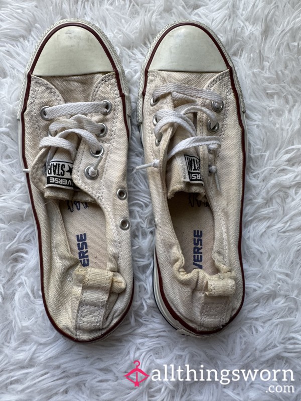 White Lowtop Slip On Converse