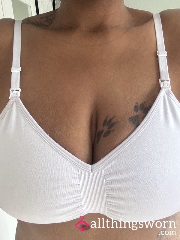 White Maternity Bra